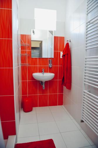 Koupelna v ubytování Apartmány Alice