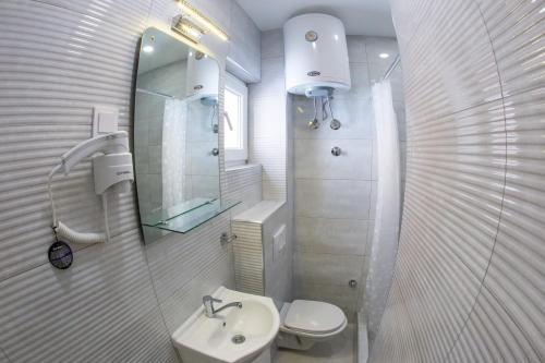 Koupelna v ubytování Villa Sandra