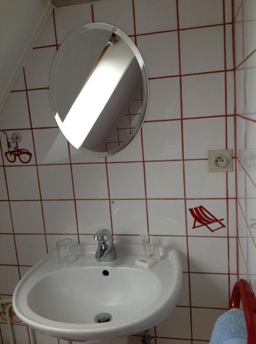 Koupelna v ubytování B&B Decoster