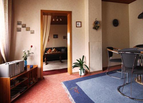 Χώρος καθιστικού στο Ferienwohnung Gerharz