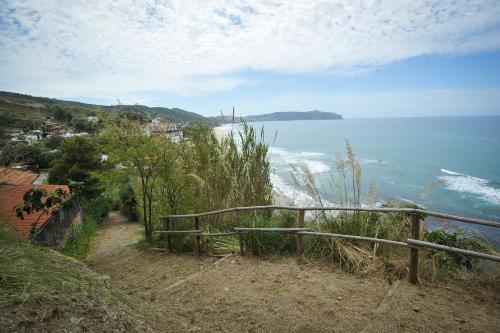 a view of the ocean from a hill at Residence Punta Cilento in Pisciotta