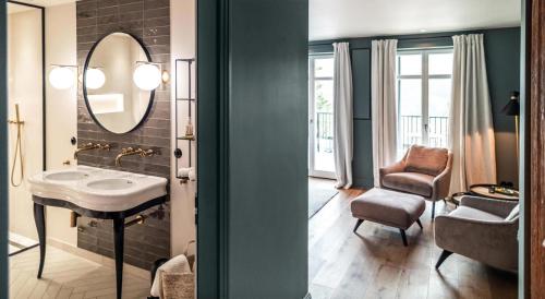 Koupelna v ubytování Alpenloge Design Hotel