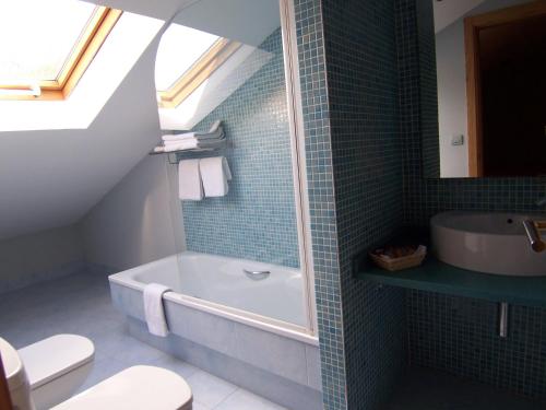 Koupelna v ubytování Hotel O Noso Portosin