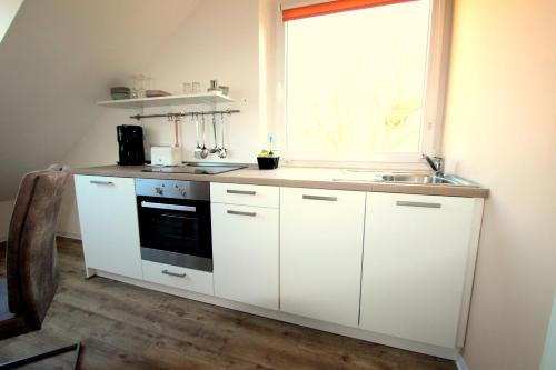 Dapur atau dapur kecil di Witte Kliff Helgoland