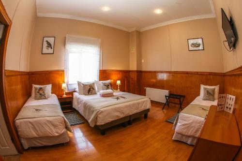 Postel nebo postele na pokoji v ubytování Hotel Albatros