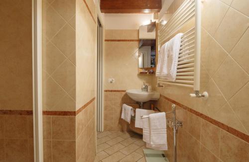 Ett badrum på Casa Snomata
