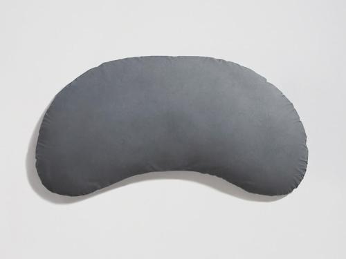 a grey dog head on a white background at 9h nine hours Nakasukawabata Station in Fukuoka