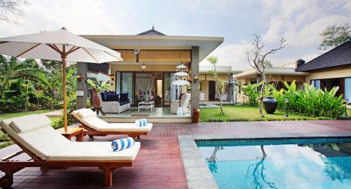 Piscine de l'établissement Villa with private pool at Villa Nirvana Ubud ou située à proximité