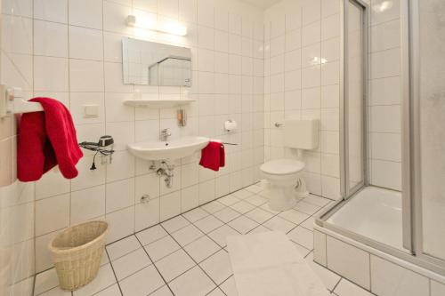 Koupelna v ubytování Hotel Garni Am Klostermarkt