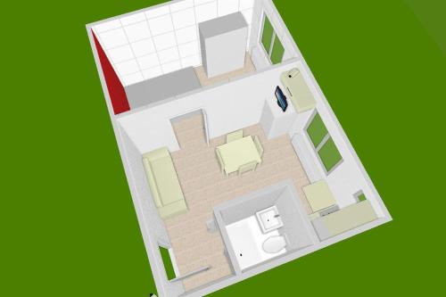 Apgyvendinimo įstaigos Delightful Two-Room Apartment aukšto planas
