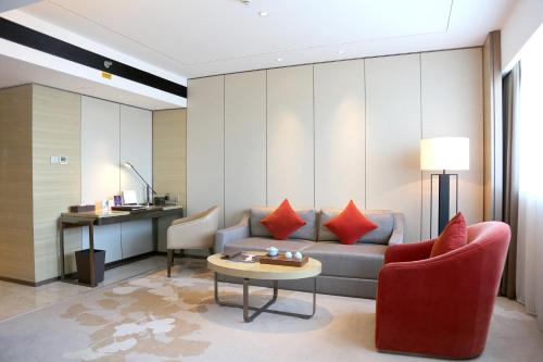Un lugar para sentarse en Grand Metropark Hotel Beijing