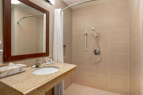 Et badeværelse på Comfort Inn & Suites Port Arthur-Port Neches