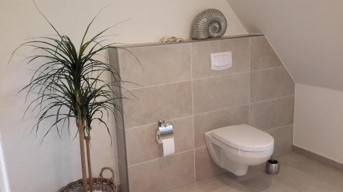Kylpyhuone majoituspaikassa Ferienhaus Auszeit