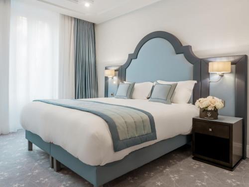 Кровать или кровати в номере Villa Genesis