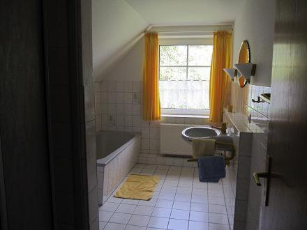 Ένα μπάνιο στο Ferienhaus Weltblick