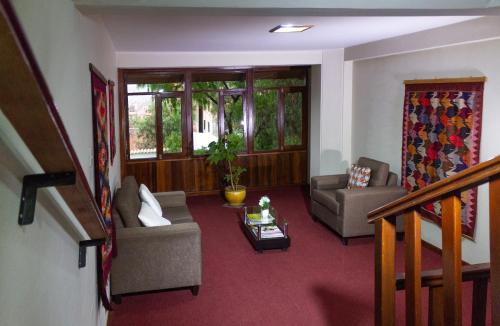 Posezení v ubytování Hotel Santa Cruz