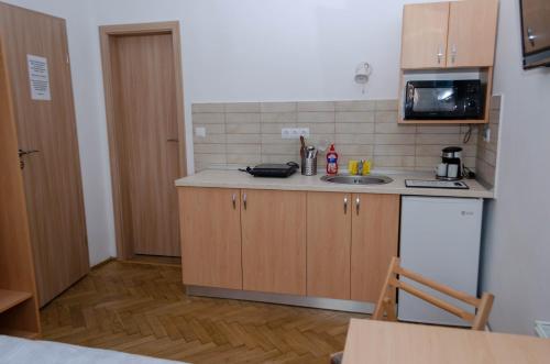 Kuchyň nebo kuchyňský kout v ubytování Casa Rezidentiala Pasteur