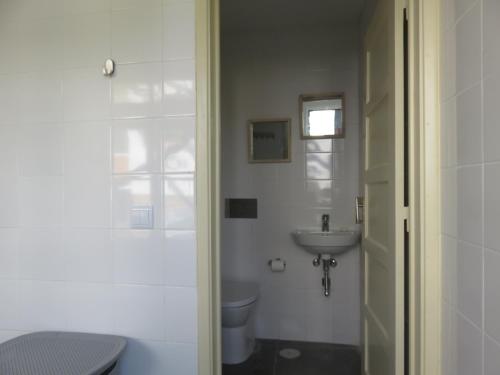 AlvoeiraにあるcasAlice country houseのトイレと洗面台付きのバスルーム