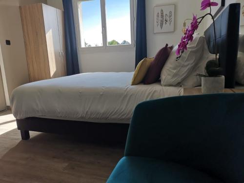 Katil atau katil-katil dalam bilik di Home Place Apartments - Langon Sauternes