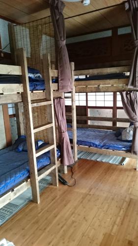 Palanda nebo palandy na pokoji v ubytování 手広beachbackpackers