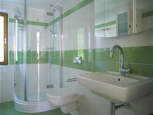 Koupelna v ubytování Ferienwohnung am Rosengarten