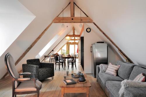 Khu vực ghế ngồi tại Un Loft a La Campagne