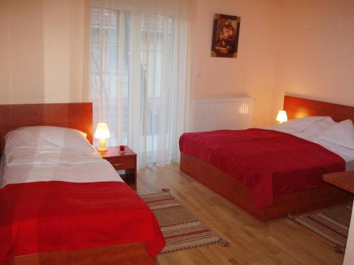 Postel nebo postele na pokoji v ubytování Hotel Jezero