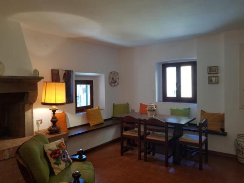Posezení v ubytování IN CASTELLO