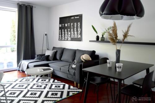 Posedenie v ubytovaní APARTAMENT TARASY GDYNI z OGRÓDKIEM