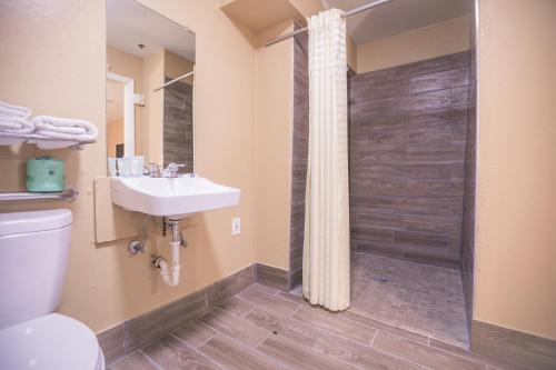 Ένα μπάνιο στο The Crossroads Hotel and Suites Irving