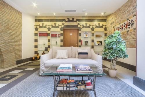 Χώρος καθιστικού στο Arcobaleno Rooms