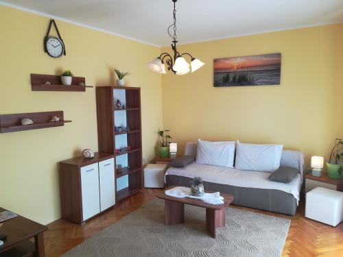 Posezení v ubytování Apartments 2D