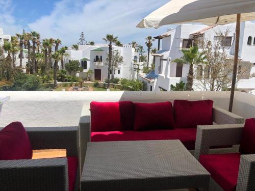 Ein Balkon oder eine Terrasse in der Unterkunft Bahia Smir