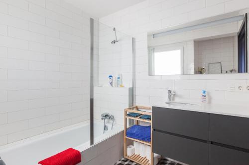 Ένα μπάνιο στο Apartamento Egia