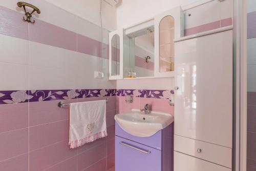 Koupelna v ubytování Casa La Formica