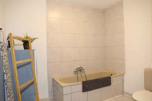 Koupelna v ubytování Gîte de la Lavandière à Ucimont