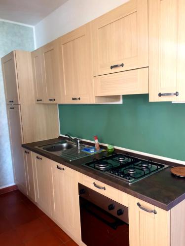 Η κουζίνα ή μικρή κουζίνα στο Residence Ataras