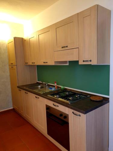 Η κουζίνα ή μικρή κουζίνα στο Residence Ataras