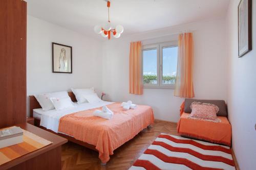 Postel nebo postele na pokoji v ubytování Villa Nedika