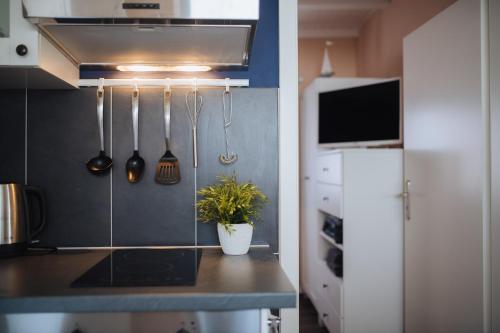 Dapur atau dapur kecil di Rostocker Stadtidyll