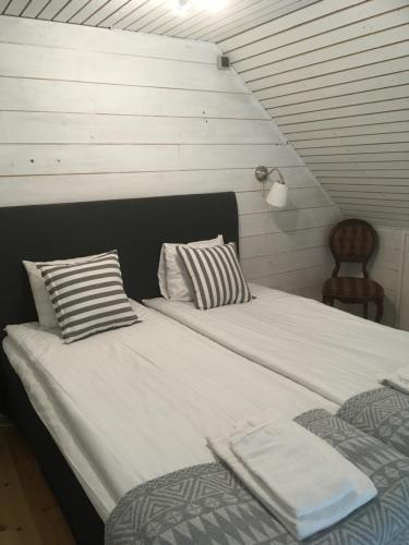 Postel nebo postele na pokoji v ubytování Brogård
