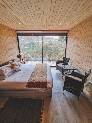 Parador Austral Lodgeにあるベッド