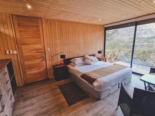 Parador Austral Lodgeにあるベッド