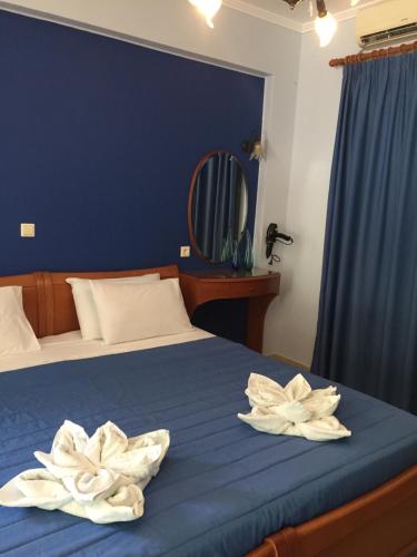Letto o letti in una camera di Studio Konstantinos