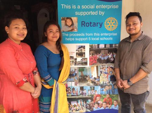 a group of people standing in front of a sign at Bandipur chhen in Bandīpur