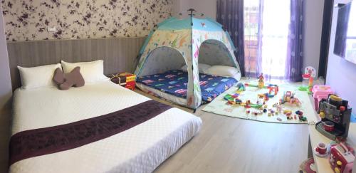 Llit o llits en una habitació de Mi Casa B&B