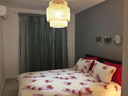 Cama o camas de una habitación en Beautiful & Comfortable Apartment near Colonial Zone