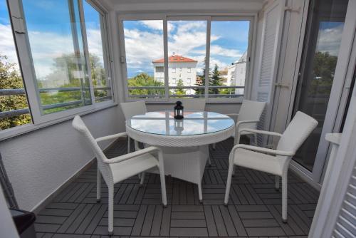 Balkón nebo terasa v ubytování Brunchi apartment Novalja