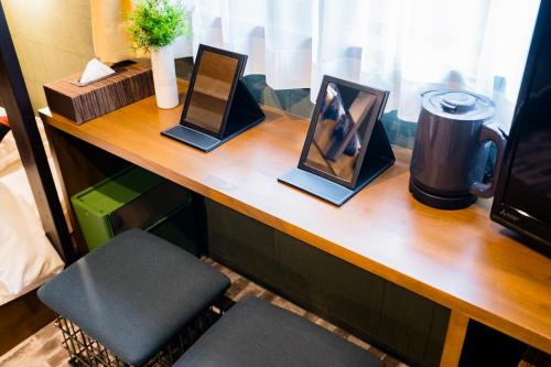 Χώρος καθιστικού στο IKIDANE Residential Hotel Komagome