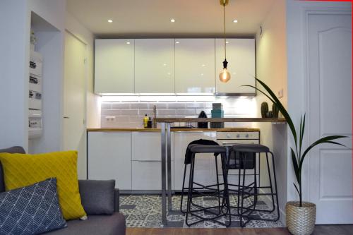 Dapur atau dapur kecil di Appartement Amalfi Hyper Centre